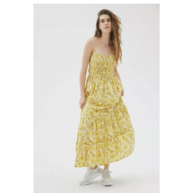 Urban Outfitters UO Athena Smocked Midi Dress
