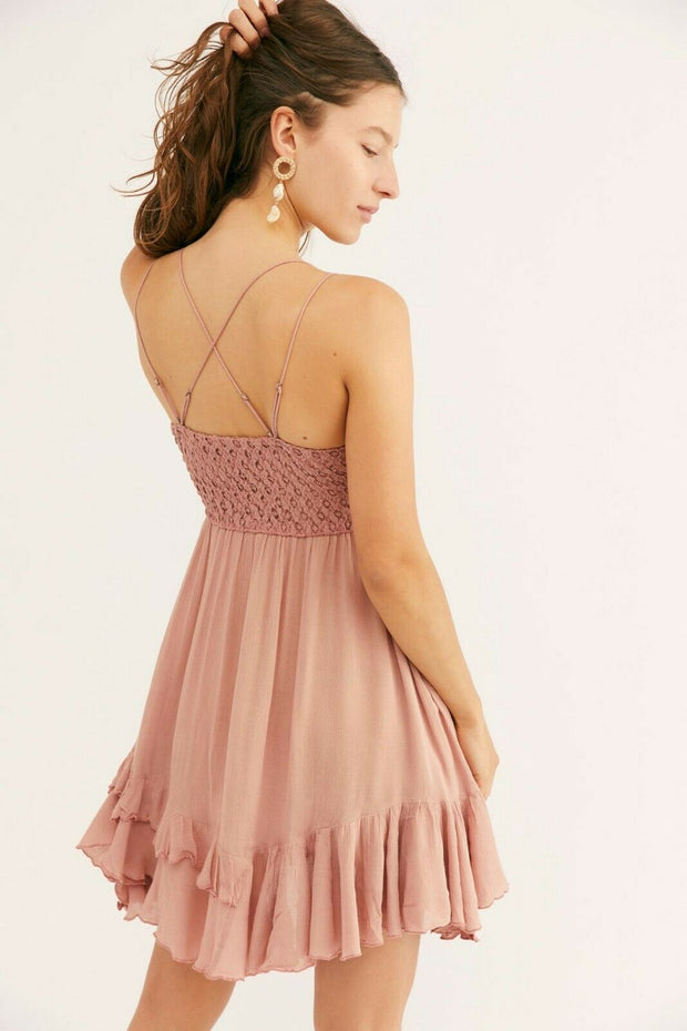 Free People FP One Adella Slip Mini Dress
