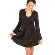 IRO Kelen Lace Black Tunic Dress S-36