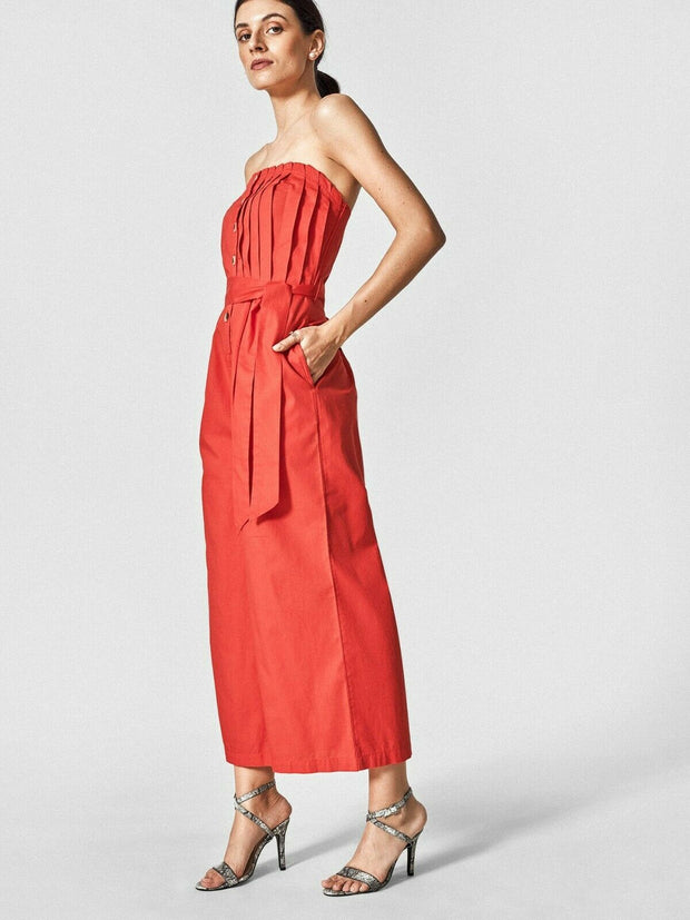 The Label Life Scarlet Tube Red Jumpsuit Dress