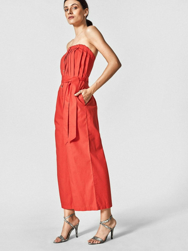 The Label Life Scarlet Tube Red Jumpsuit Dress
