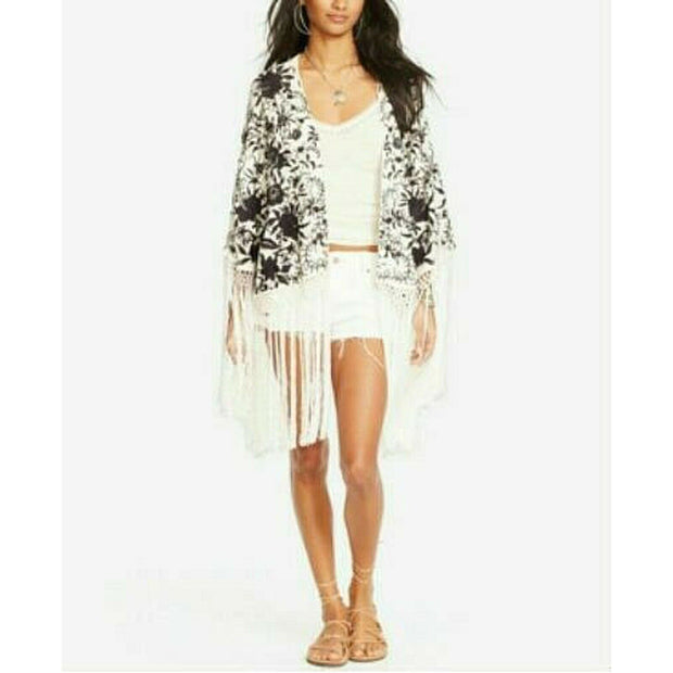 Denim & Supply Ralph Lauren Floral Embroidered Coverup Top XS/S