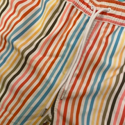 Bonobos Riviera Recycled Rainbow Stripe Print Swim Trunks Shorts XXL