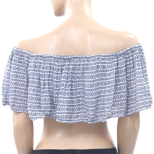 Mara Hoffman Pinwheel Stripe Printed Cropped Top L