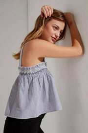 Urban Outfitters UO Striped Printed Smocked Tank Top