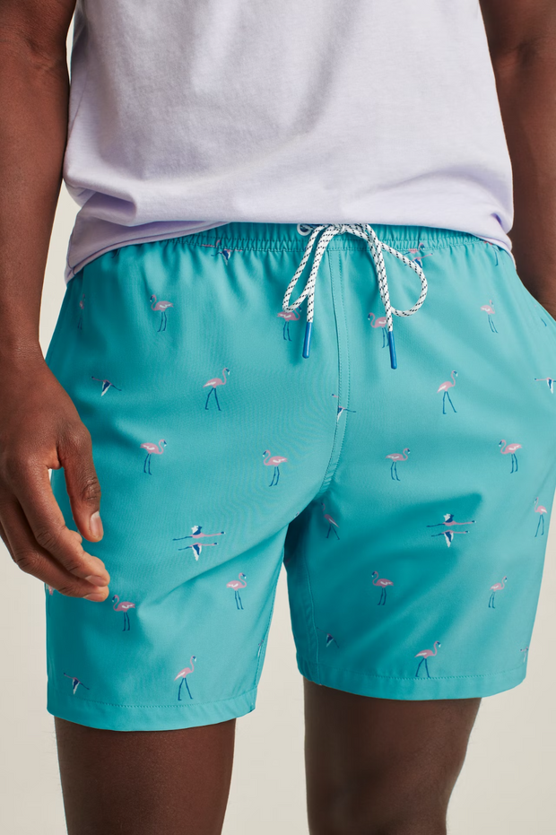 Bonobos Riviera Recycled Swim Trunks Anyway Flamingos Shorts L