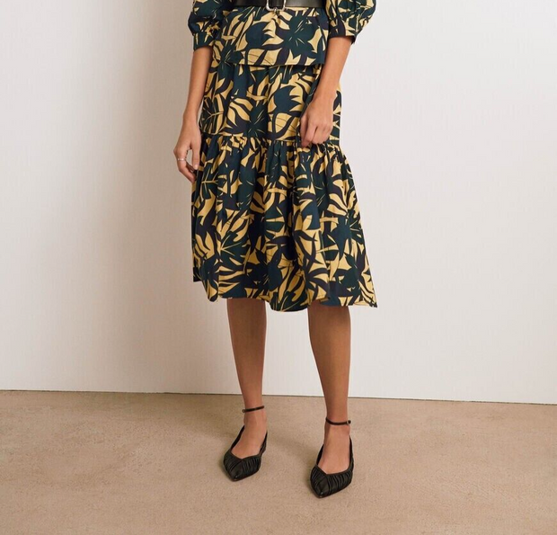 Ba&sh Wendy Printed Midi Skirt