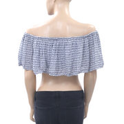 Mara Hoffman Pinwheel Stripe Printed Cropped Top L