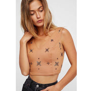 Free People Magic in the Moment Bead Embellished Crop Top