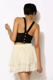 Kimchi Blue Urban Outfitters Sequin Embroidered Skirt