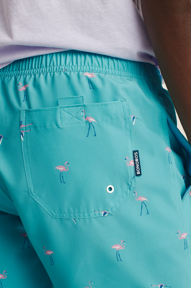 Bonobos Riviera Recycled Swim Trunks Anyway Flamingos Shorts L