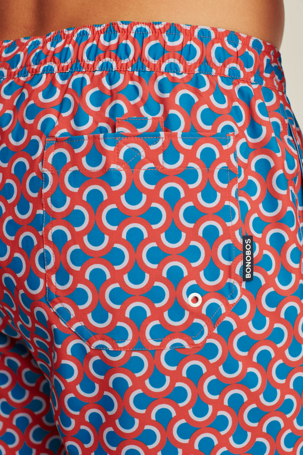 Bonobos Riviera Recycled Swim Noodle Geo Trunks Shorts XXL