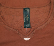 Free People New Romantics Tropicali T 恤花卉拼布衬衫上衣 S