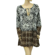 Free People Floral Printed Mini Dress XS