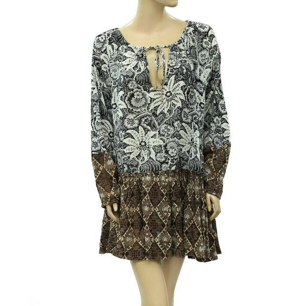 Free People Floral Printed Mini Dress XS