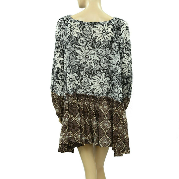 Free People Floral Printed Mini Dress XS