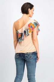 Free People Annka Bubble Floral Printed Blouse Top