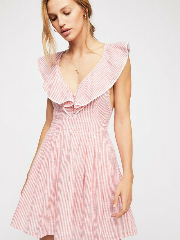 Free People Heartlines Mini Dress M
