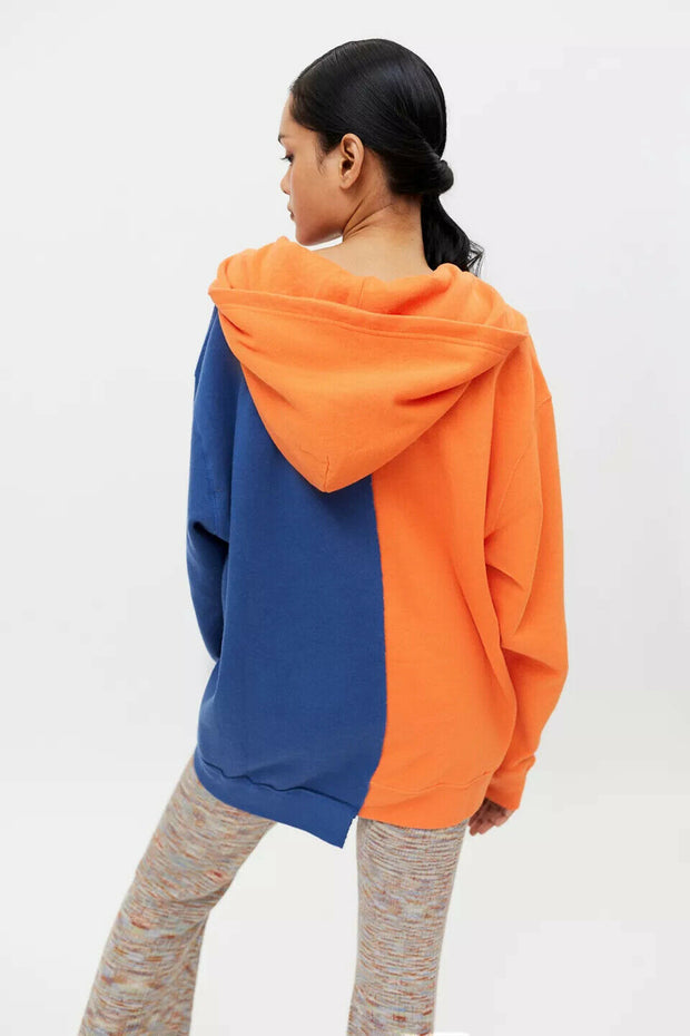 Kimchi Blue Urban Outfitters Campbell Patchwork Hoodie Sweatshirt Top