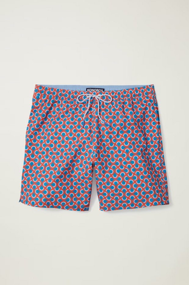 Bonobos Riviera Recycled Swim Noodle Geo Trunks Shorts XXL