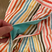 Bonobos Riviera Recycled Rainbow Stripe Print Swim Trunks Shorts XXL