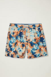 Bonobos Riviera Recycled Swim Blue Tie Dye Print Trunks Shorts