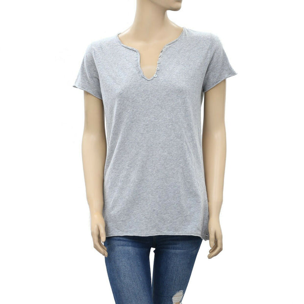 Zadig & Voltaire Tunisien Flashlight Beaded Blouse T-Shirt Top