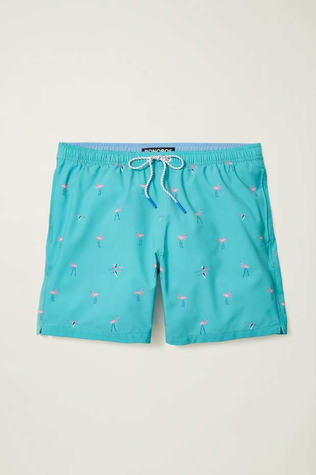 Bonobos Riviera Recycled Swim Trunks Anyway Flamingos Shorts L