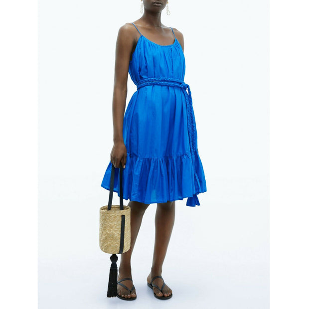 RHODE RESORT Nala Ruffle-Trim Cotton-Voile Mini Dress S