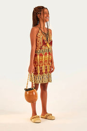 Farm Rio Anthropologie Color Macaws Short Mini Dress