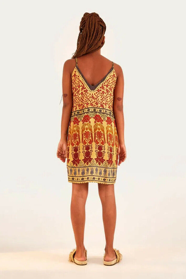 Farm Rio Anthropologie Color Macaws Short Mini Dress