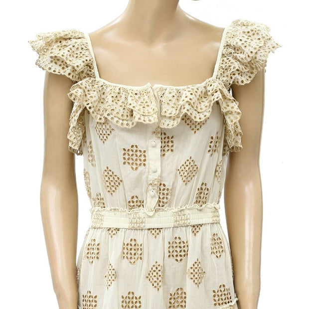 PQ Swim Anthropologie Haven Cate 荷叶边迷你连衣裙 XS /S