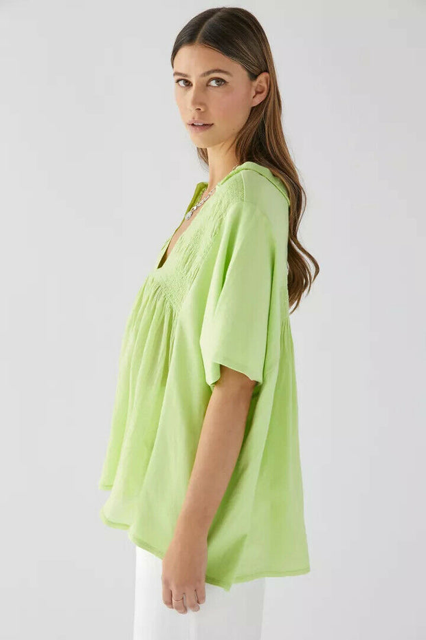 Urban Outfitters UO Portrait Solid Blouse Top