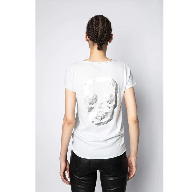 Zadig & Voltaire Tunisien MC Skull Print T-Shirt Top