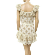 PQ Swim Anthropologie Haven Cate 荷叶边迷你连衣裙 XS /S