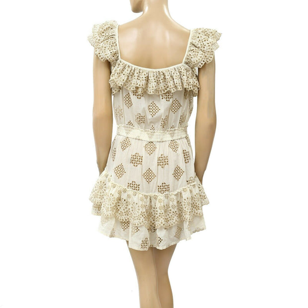 PQ Swim Anthropologie Haven Cate 荷叶边迷你连衣裙 XS /S