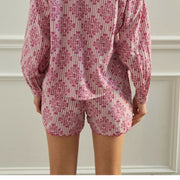 Anthropologie Ella Sleepwear Pink Striped Shorts
