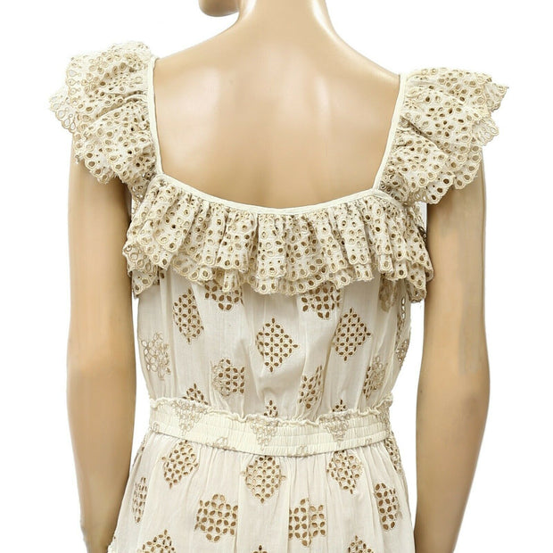 PQ Swim Anthropologie Haven Cate 荷叶边迷你连衣裙 XS /S