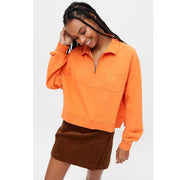 BDG Urban Outfitters Ellie Half-Zip Sweatshirt Top XS