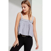 Urban Outfitters UO Striped Printed Smocked Tank Top