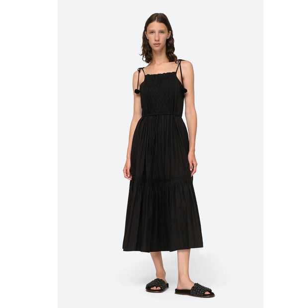 Sea New York Willa Smocked Midi Dress