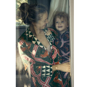 Anthropologie Kid's Girls Corinne Lent Tigress Flannel Pajama & Top 3T Yr