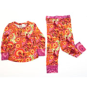 Anthropologie Roeqiya Kids Girls Floral Printed Top & Pants Set 3 Years