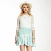 Free People Annabel Lee Printed Mini Skirt XS