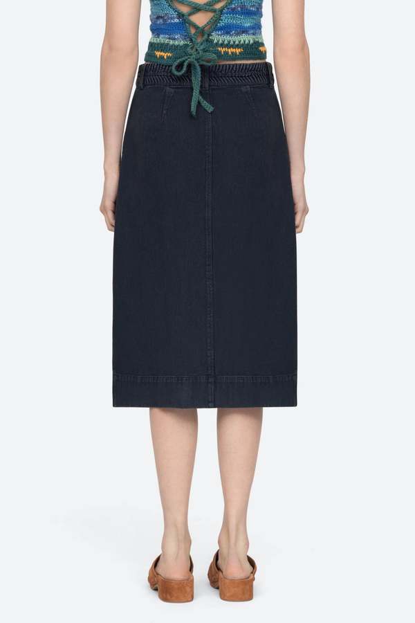 Sea New York Nyla Twill Midi Skirt XS-2