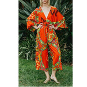 Rhode Resort Blake Printed Wide Leg Jumpsuit Dress