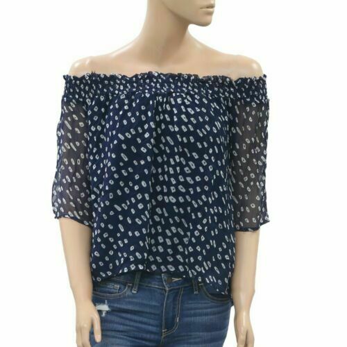 Graham &amp; Spencer Anthropologie 天鹅绒印花衬衫上衣