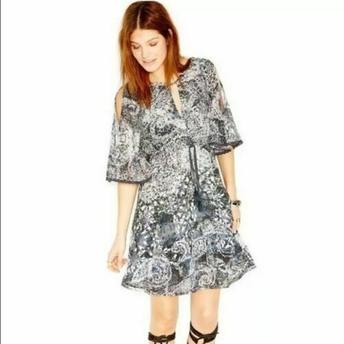 Free People Love Birds Floral Printed Tunic Dress M
