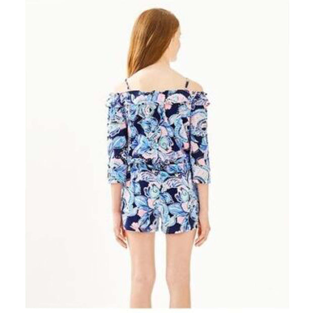 Lilly Pulitzer Kids Girls Margaret of the Shoulder Romper S 4-5 Years