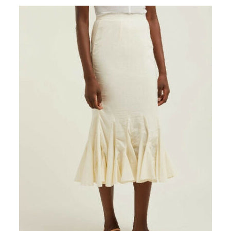 Rhode Resort Sienna Fishtail Midi Skirt M